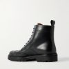 Jacques Waxed-Leather Brogue Boots - BK Jacques Waxed-Leather Brogue Boots - BK