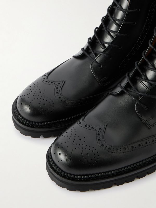 Jacques Waxed-Leather Brogue Boots - CU Jacques Waxed-Leather Brogue Boots - CU