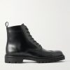 Jacques Waxed-Leather Brogue Boots Jacques Waxed-Leather Brogue Boots