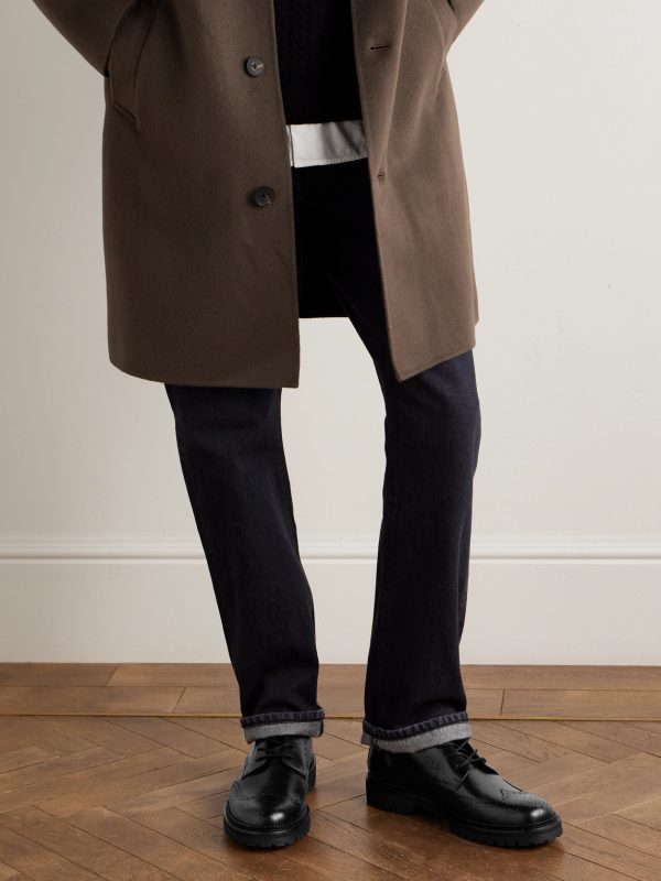 Jacques Waxed-Leather Brogue Boots - OU Jacques Waxed-Leather Brogue Boots - OU