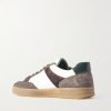 Colour-Block Suede and Leather Sneakers - BK Colour-Block Suede and Leather Sneakers - BK