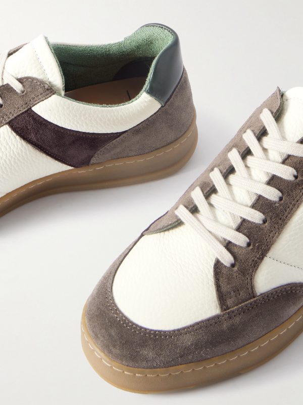 Colour-Block Suede and Leather Sneakers - CU Colour-Block Suede and Leather Sneakers - CU