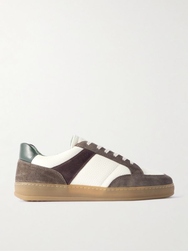 Colour-Block Suede and Leather Sneakers Colour-Block Suede and Leather Sneakers