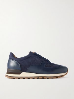 Carlos Suede and Leather Sneakers