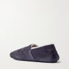 Plush-Lined Suede Slippers - BK Plush-Lined Suede Slippers - BK