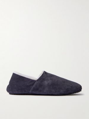 Plush-Lined Suede Slippers Plush-Lined Suede Slippers