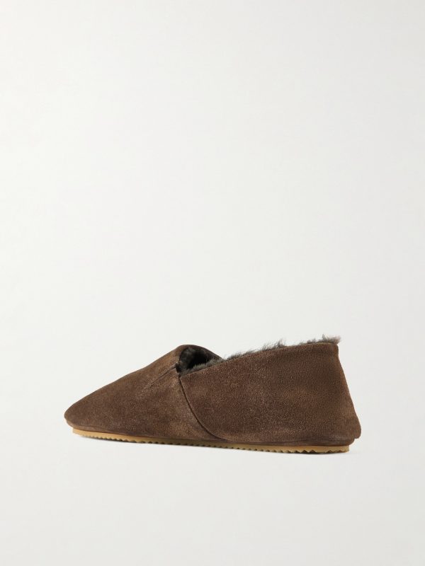 Plush-Lined Suede Slippers - BK Plush-Lined Suede Slippers - BK