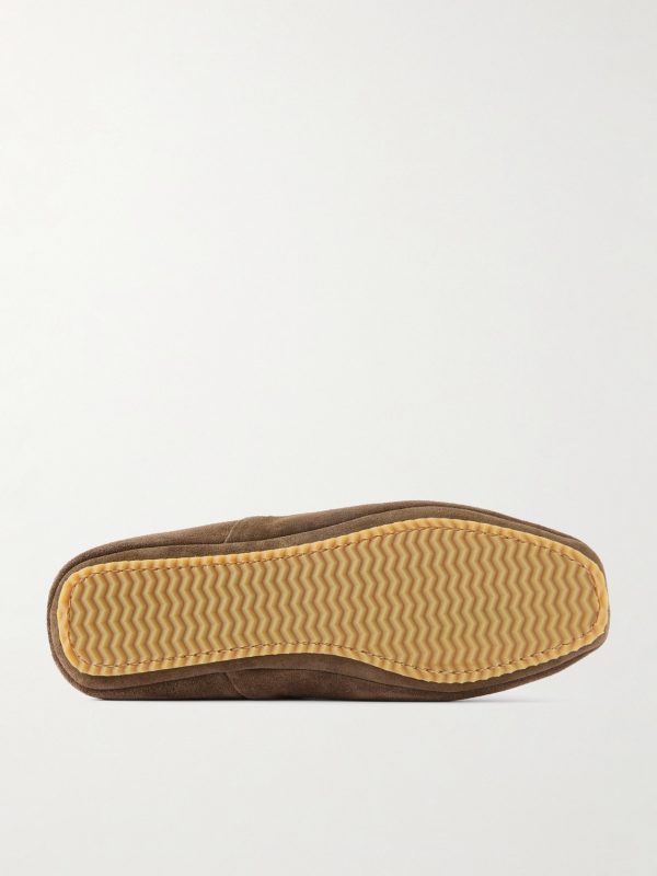 Plush-Lined Suede Slippers - E1 Plush-Lined Suede Slippers - E1