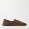 Plush-Lined Suede Slippers Plush-Lined Suede Slippers