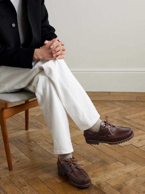 Leather Boat Shoes - OU Leather Boat Shoes - OU