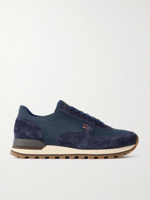 Carlos Suede and Mesh Sneakers