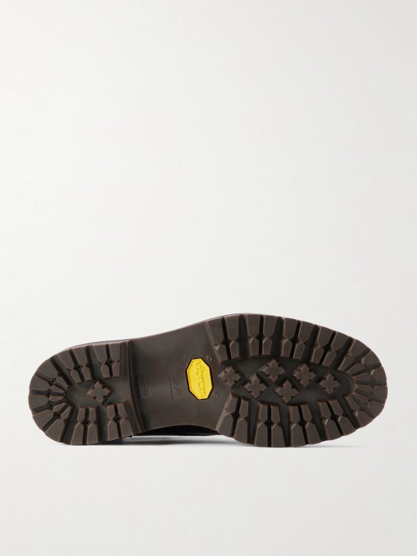 Commander Shearling-Lined Leather Lace-Up Boots - E1 Commander Shearling-Lined Leather Lace-Up Boots - E1