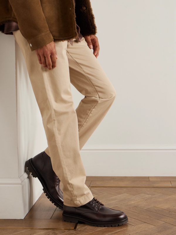 Commander Shearling-Lined Leather Lace-Up Boots - OU Commander Shearling-Lined Leather Lace-Up Boots - OU