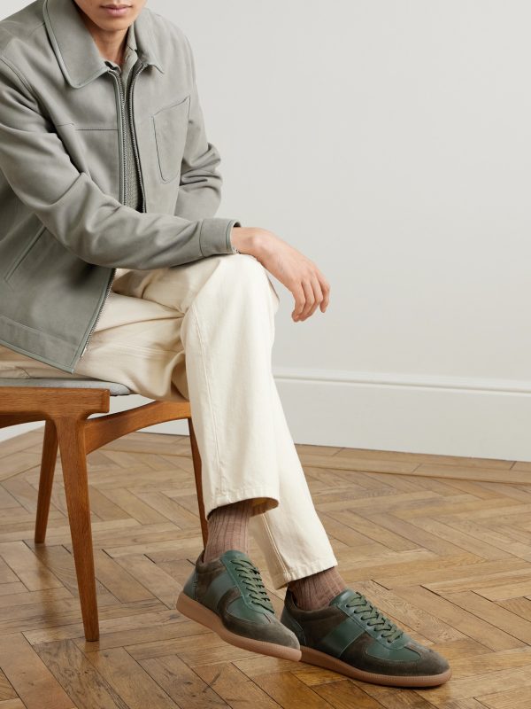 Ansel Suede and Leather Sneakers - OU