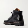 Jacques Glossed-Leather Hiking Boots - BK Jacques Glossed-Leather Hiking Boots - BK
