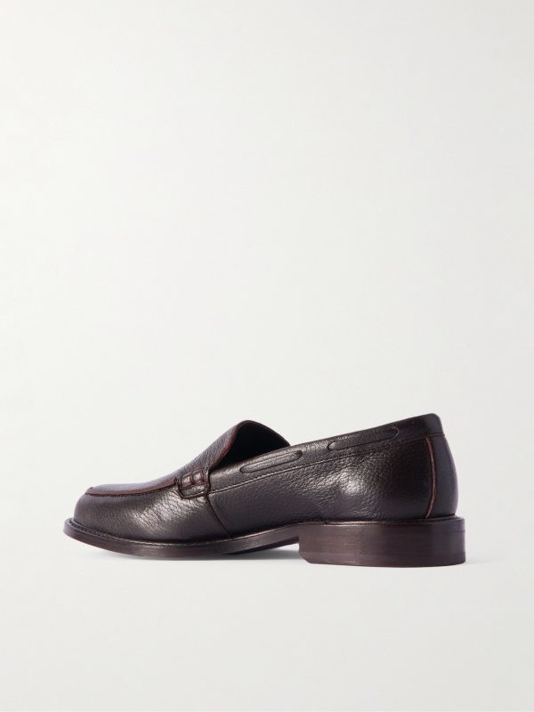 Scott Full-Grain Deerskin Loafers - BK Scott Full-Grain Deerskin Loafers - BK