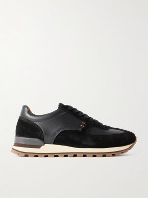 Carlos Suede and Leather Sneakers