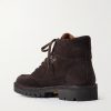 Suede Lace-Up Boots - BK
