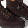 Suede Lace-Up Boots - CU
