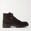 Suede Lace-Up Boots