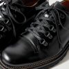 Suede-Trimmed Leather Hiking Derby Shoes - CU