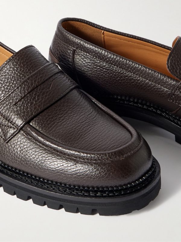 Jacques Full-Grain Leather Penny Loafers - CU