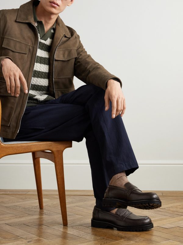Jacques Full-Grain Leather Penny Loafers - OU