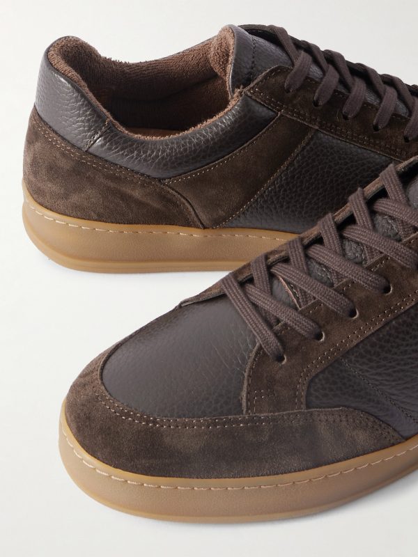 Suede and Full-Grain Leather Sneakers - CU Suede and Full-Grain Leather Sneakers - CU