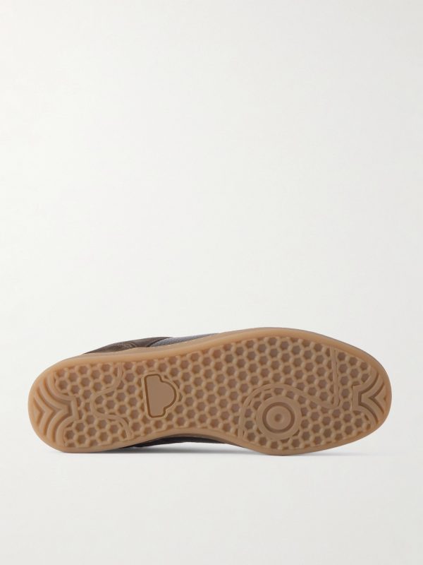 Suede and Full-Grain Leather Sneakers - E1 Suede and Full-Grain Leather Sneakers - E1