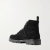 Commander Shearling-Lined Suede Lace-Up Boots - BK