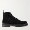 Commander Shearling-Lined Suede Lace-Up Boots