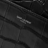 Croc-Effect Leather Briefcase - CU Croc-Effect Leather Briefcase - CU