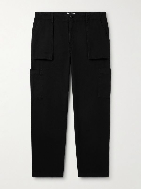 Edward Straight-Leg Cotton-Twill Cargo Trousers Edward Straight-Leg Cotton-Twill Cargo Trousers
