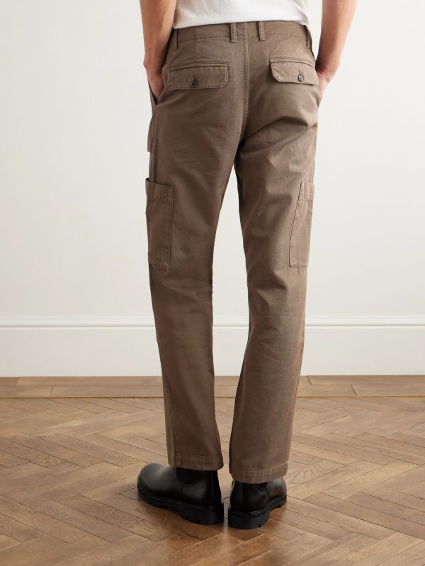 Edward Straight-Leg Cotton-Twill Cargo Trousers - BK