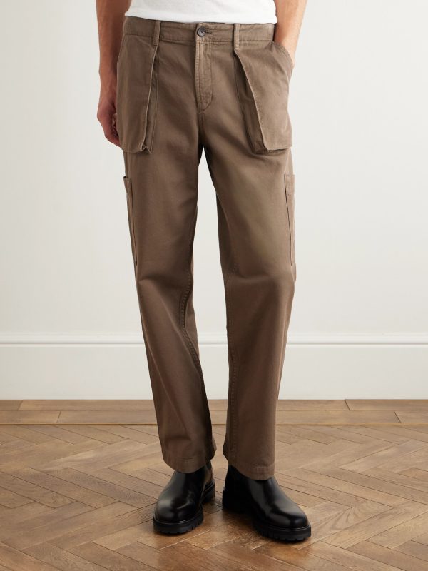 Edward Straight-Leg Cotton-Twill Cargo Trousers - FR