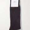 Striped Cotton-Blend Socks - E1