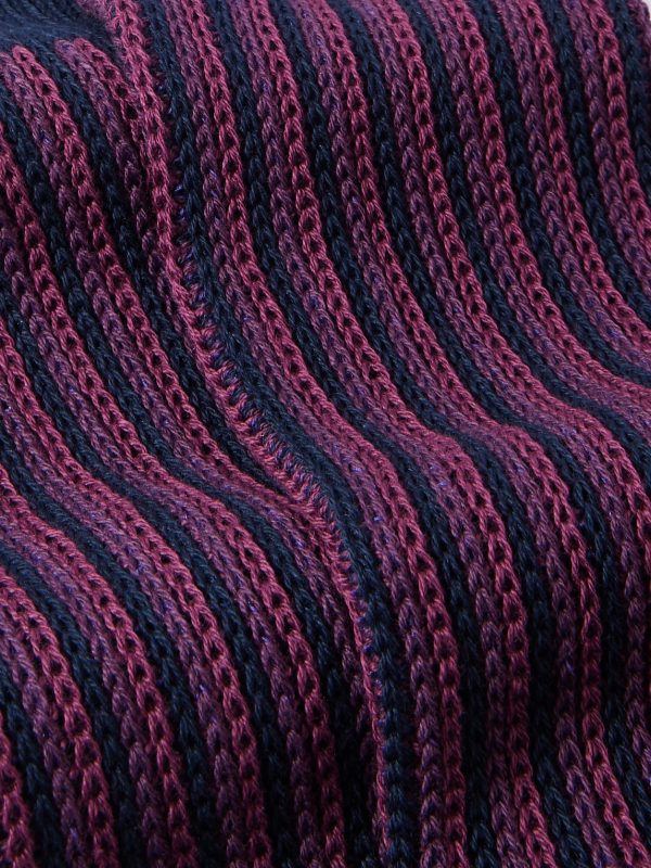 Striped Cotton-Blend Socks - CU Striped Cotton-Blend Socks - CU