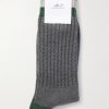 Striped Ribbed Cotton-Blend Socks - E1