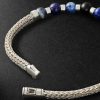 Sterling Silver Multi-Stone Beaded Bracelet - BK Sterling Silver Multi-Stone Beaded Bracelet - BK