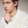 Sterling Silver Multi-Stone Beaded Bracelet - FR Sterling Silver Multi-Stone Beaded Bracelet - FR
