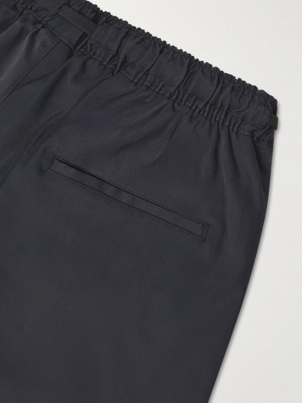 Straight-Leg Cropped COOLMAX® Drawstring Trousers - CU Straight-Leg Cropped COOLMAX® Drawstring Trousers - CU