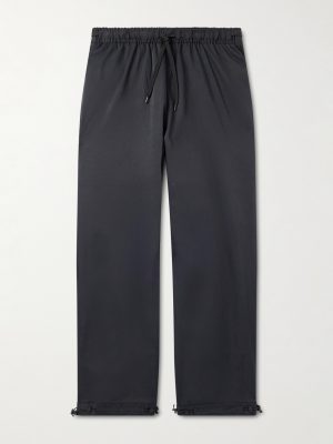 Straight-Leg Cropped COOLMAX® Drawstring Trousers Straight-Leg Cropped COOLMAX® Drawstring Trousers