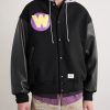 Logo-Appliquéd Panelled Melton Wool-Blend Jacket - FR