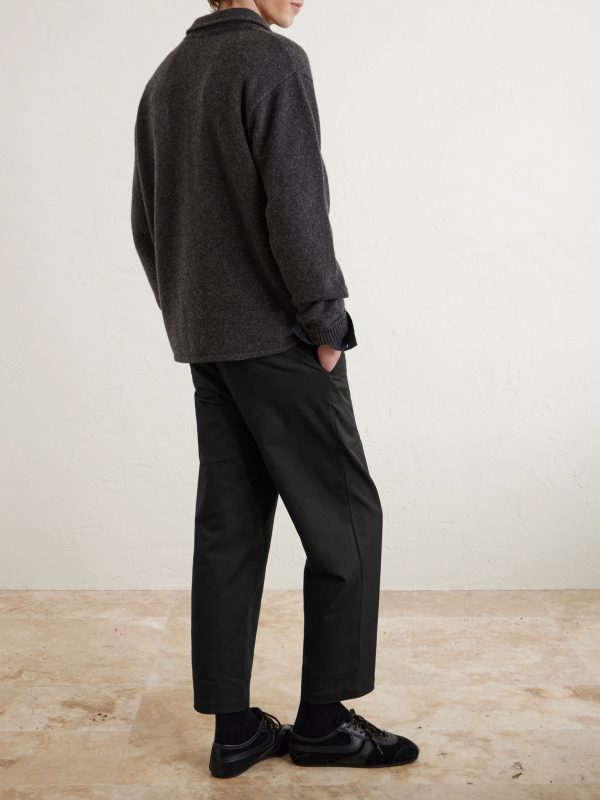 Straight-Leg Twill Trousers - BK