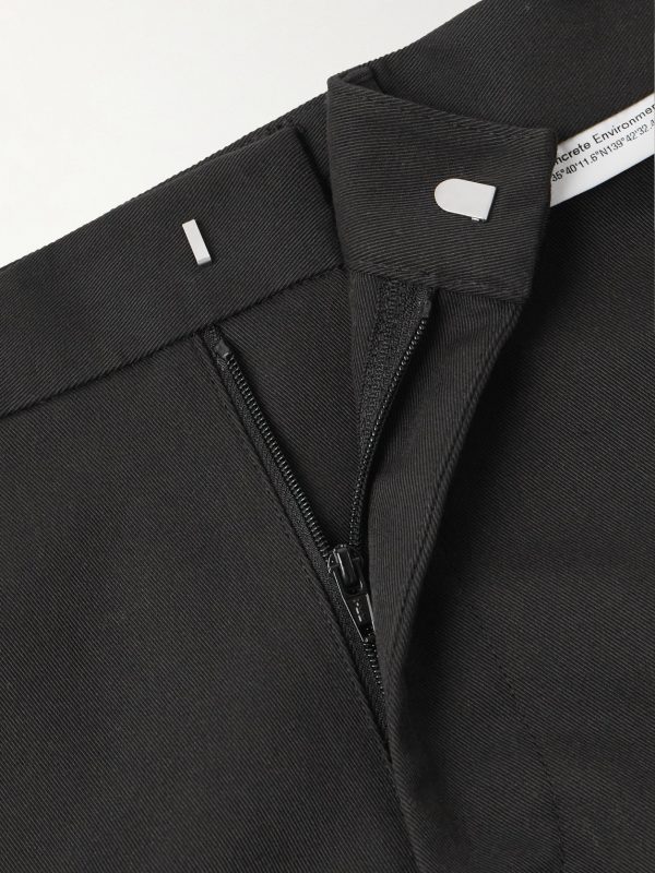Straight-Leg Twill Trousers - CU