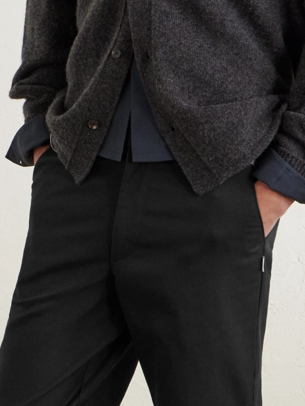 Straight-Leg Twill Trousers - E1