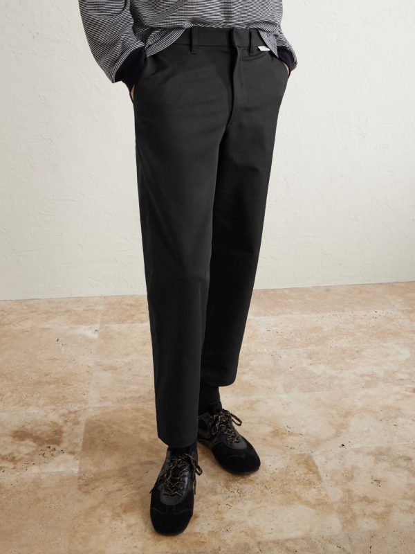 Straight-Leg Twill Trousers - FR