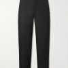 Straight-Leg Twill Trousers