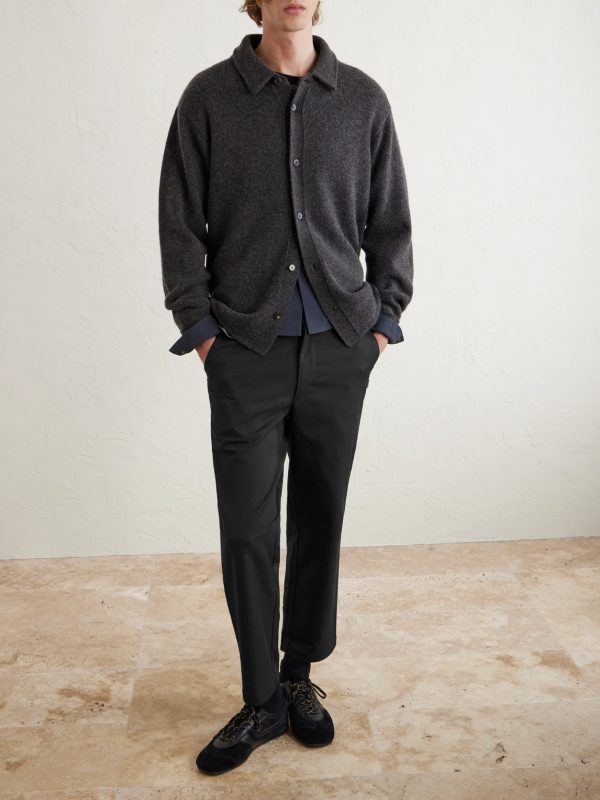 Straight-Leg Twill Trousers - OU