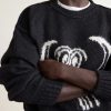 Logo-Intarsia Woven Sweater - CU